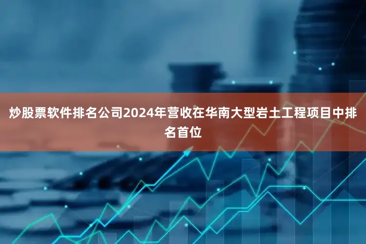 炒股票软件排名公司2024年营收在华南大型岩土工程项目中排名首位