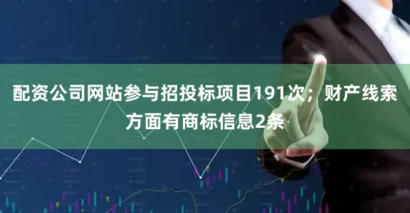 配资公司网站参与招投标项目191次；财产线索方面有商标信息2条