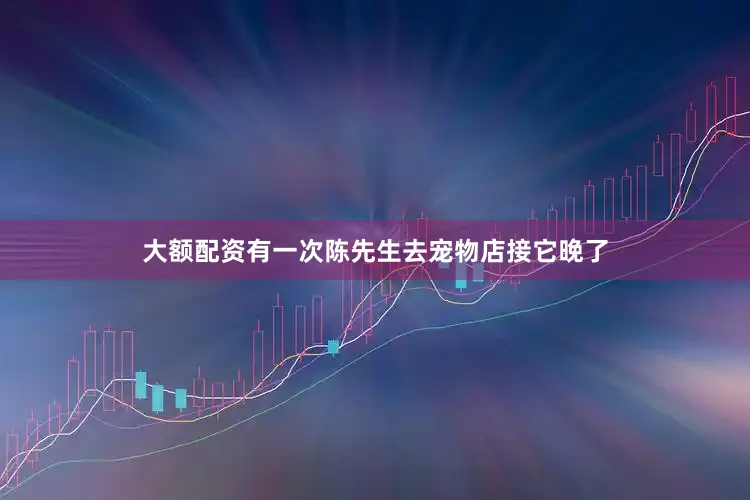 大额配资有一次陈先生去宠物店接它晚了