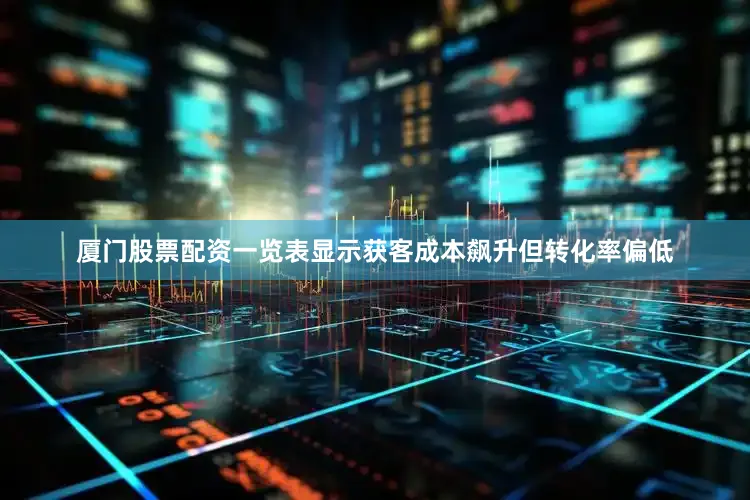 厦门股票配资一览表显示获客成本飙升但转化率偏低